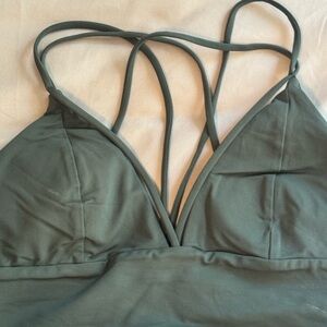 lululemon athletica Strappy Sports Bra - Dark Green